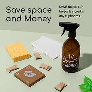 KAME All Purpose Cleaner Refill Tablets - 6 Pack - Multipurpose Cleaner Spray for Kitchen & Bathroom - 20 fl oz Per Tablet