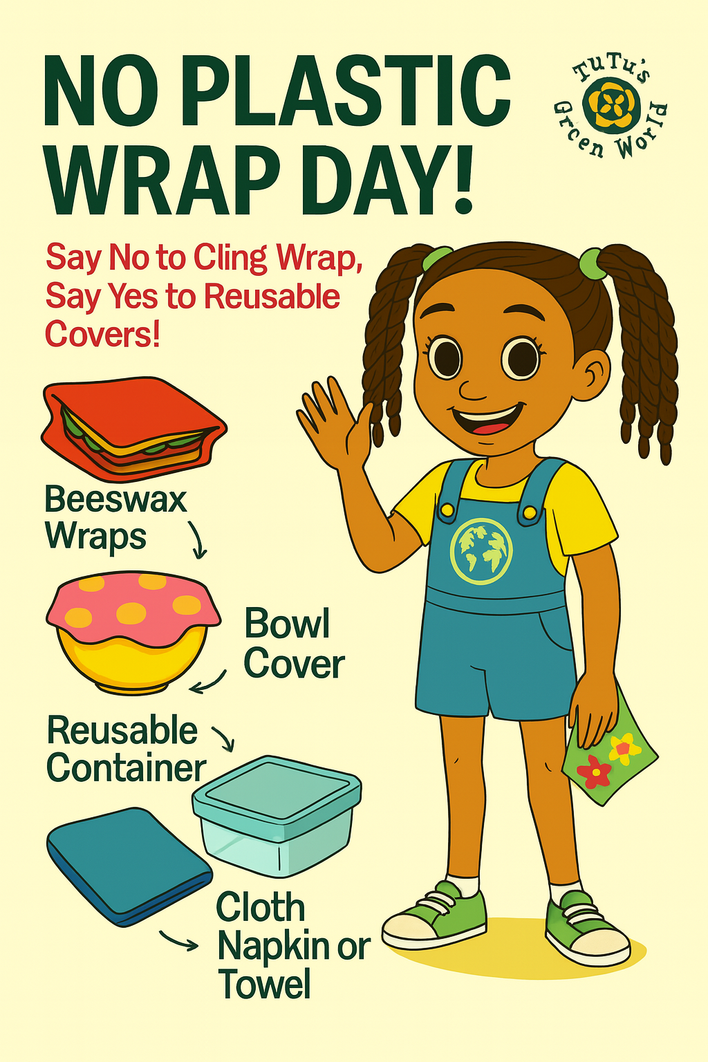 🥪 No Plastic Wrap Day! Say No to Cling Wrap, Say Yes to Reusable Covers!