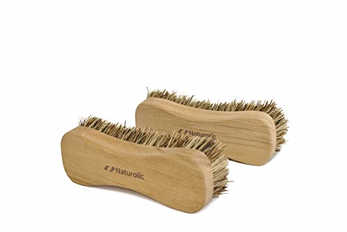 Vegetable Brush with Wood Handle and Natural Bristles