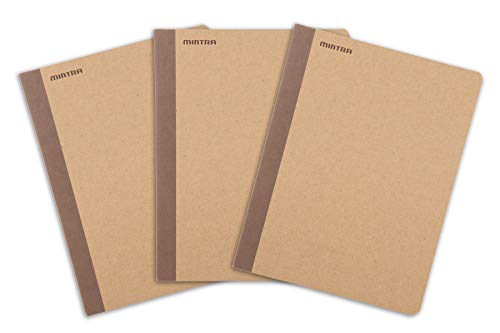 Mintra 100% Recycled Notebooks (Comp Book (7.5in x 9.75in), Plain Cover 3pk)
