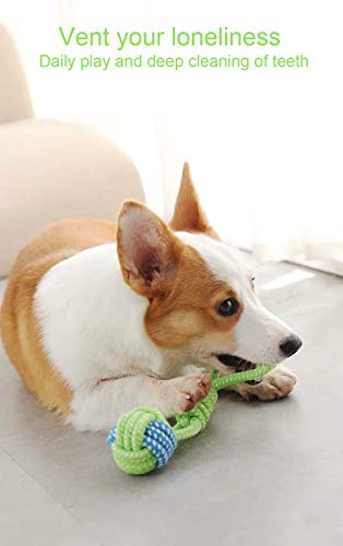 Sunglow Knotted Woven Pet Dog Toy Eco Friendly Cotton Rope Toys Bite