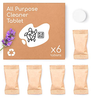 KAME All Purpose Cleaner Refill Tablets - 6 Pack - Multipurpose Cleaner Spray for Kitchen & Bathroom - 20 fl oz Per Tablet