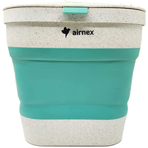 AIRNEX Countertop Compost Bin Kitchen Counter, Indoor Food Composter for Kitchen, Food Waste Bin for Kitchen Counter Top, Small Kitchen Compost Bucket Container, Mini Counter Food Scrap Bin with Lid