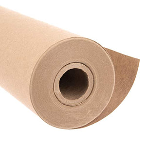 Eco Kraft Wrapping Paper Roll (Jumbo Roll) | Biodegradable Recycled Material | Made in the USA | Multi-use: Natural Wrapping Paper, Table Cover/Runner, Moving, Packing & Shipping | 30” x 1200” (100ft)