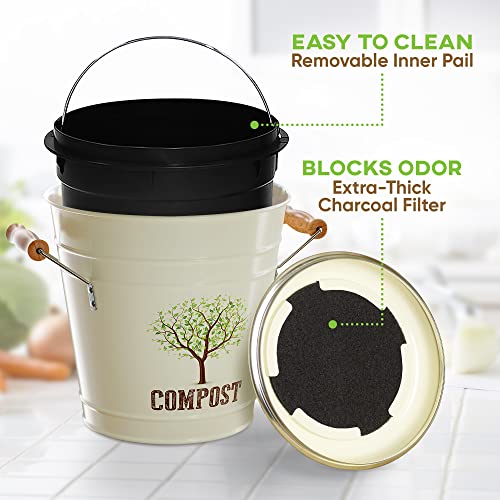 Compost Caddy Charcoal