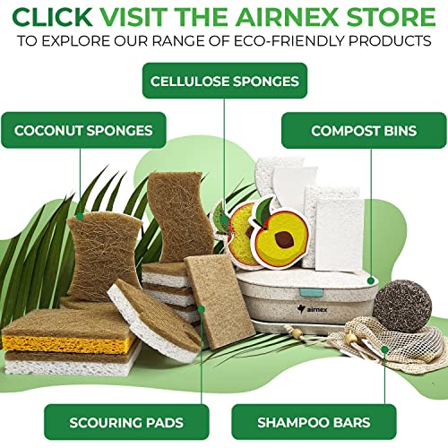 Natural Kitchen Sponge - Biodegradable Compostable Cellulose and Cocon –  Airnex