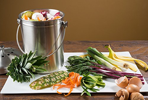 7Penn Countertop Compost Bins for Kitchen Food Waste - 4L Trash or Compost  Pail
