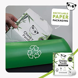 The Cheeky Panda – Bamboo Toilet Tissue Paper | Pack of 9 Rolls (3-Ply, 200 Sheets) | Hypoallergenic, Plastic-Free, Eco-Friendly, Super Soft, Strong & Sustainable